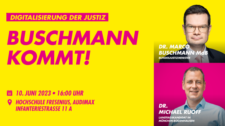 Digitalisierung der Justiz mit Dr. Marco Buschmann und Dr. Michael Ruoff