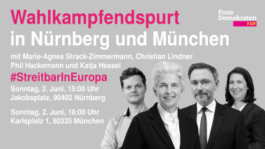 Wahlkampfendspurt zur Europawahl.