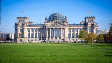 Das Reichstagsgebäude in Berlin.