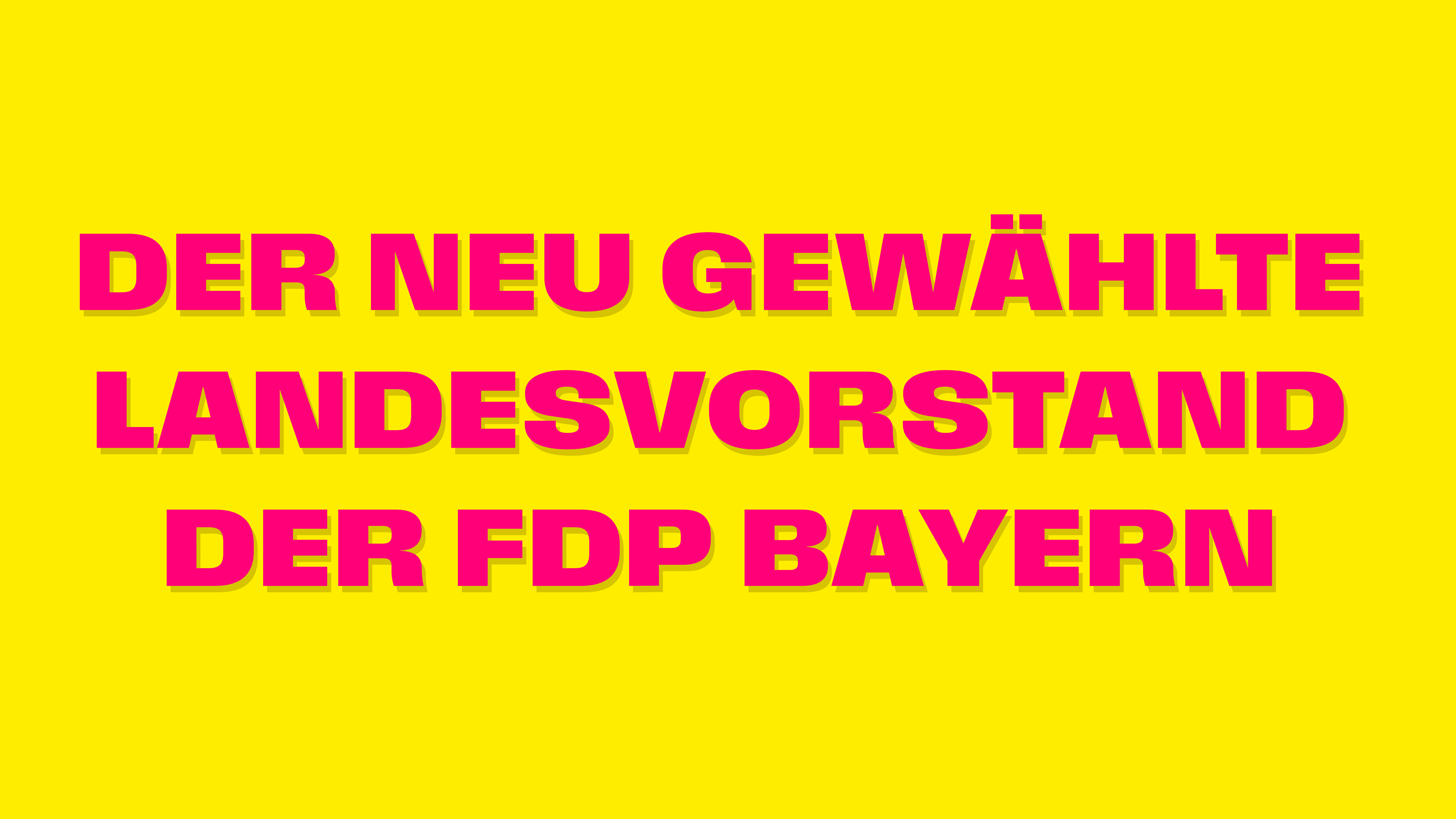 Ankündigung Neuwahl Landesvorstand